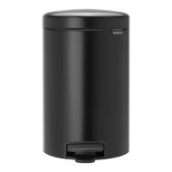 Brabantia Pedal Bin Newicon pedálos szemetes 12l matt fekete acél-műanyag