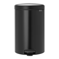 Brabantia Pedal Bin New Icon pedálos szemetes 20l matt fekete acél-műanyag