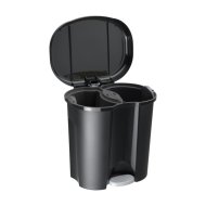 Pila hulladékgyűjtő rendszer 2x10l 40,5x32x39cm fekete műanyag