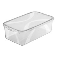 Lona tárolódoboz fedéllel 5l 10,6x20,2x34,4cm színtelen műanyag