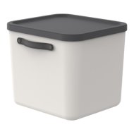 MyThen tároló doboz 40L 34x38x39,5cm bézs-fekete műanyag