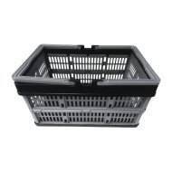 Click-Box Shoppy 16L 39x26,5x20,7cm fekete-szürke műanyag