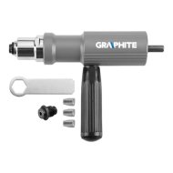 Graphite popszegecshúzó adapter 2,4/3,2/4/4,8mm fúrógépekhez