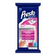Presto antisztatikus törlőkendő 72db