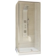 ZUHANYFÜLKEAJTÓ 76-90X185CM 5MM VÍZTISZTA, ALU PROFIL, NYÍLÓ