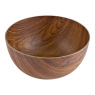 Evelin 24x10,5cm kerek fahatású műanyag kínáló tál
