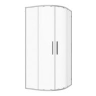 Sanotechnik Sanoslim zuhanykabin 100x100x200cm íves 6mm víztiszta üveg toló króm