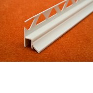 Viarprofil kádszegély profil PVC 8mm 2,5m fehér beépíthető