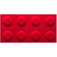 Filc 60x30cm piros építőkocka falpanel