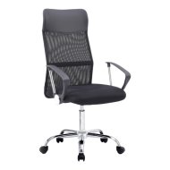 Praktiker fekete hálós 60x62x110-120cm irodai forgószék