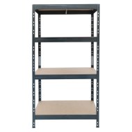 4 polcos 180x90x45cm antracit fémpolc
