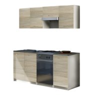 ECO KONYHABLOKK, SONOMA TÖLGY/FEHÉR DEKOR 180CM SZÉLES