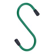 S-horog d=5 mm 100/31 mm zöld PVC bevonattal
