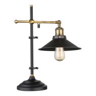 Globo Lenius asztali lámpa E27 max.1x60W fényforrás nélküli IP20 fém fekete-réz