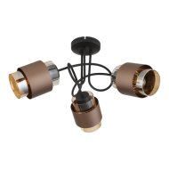 Globo Milley mennyezeti lámpa E27 max.3x40W fényforrás nélküli IP20 fekete-bronz