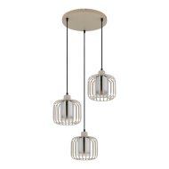 Globo Alfred függeszték E27 max.3X40W fényforrás nélküli termék IP20 fém, homokszínű