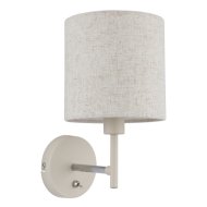 Globo Deleon homokszínű fali lámpa E14 max.1X40W fényforrás nélkül IP20 15x26,5x20cm