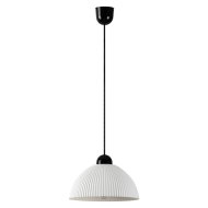 Rábalux Avenora függeszték E27 1xmax. 60W IP20 D25cm műanyag fekete/fehér