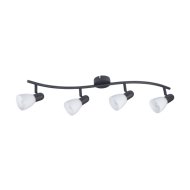 Rábalux Soma mennyezeti spotlámpa E14 4xmax. 40 W 70 cm fekete-fehér
