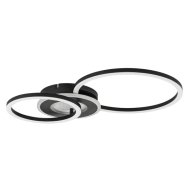 Rábalux Lureo LED mennyezeti lámpa 24W 1580lm 3000-6500K IP20 L46-60cm fém fekete