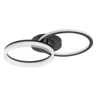 Rábalux Seraphiel LED mennyezeti lámpa 38W 3100lm 3000-6500K IP20 L60cm fekete/fehér