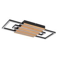 Rábalux Noxelle LED mennyezeti lámpa 28W 1580lm 3000K 4500K 6000K fekete-tölgy
