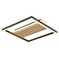 Rábalux Noxelle LED mennyezeti lámpa 26W 1360lm 3000K 4500K 6000K 4,5x31,5cm fekete-tölgy
