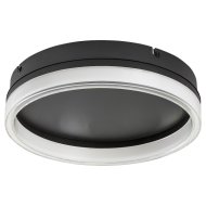Rábalux Seraphiel LED mennyezeti lámpa 18W 1110lm 3000-6500K IP20 D33cm fekete/fehér