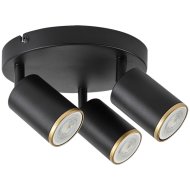 Rábalux Nolie spotlámpa GU10 3x max.15W IP20 16x27cm fém fekete-arany