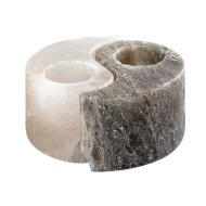 Rábalux Soluna 12cm fekete-fehér só mécsestartó dekorlámpa