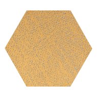 Domino Bihara dekorcsempe 12,5×11cm hexagon, bézs-arany, darabos