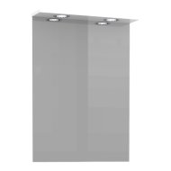 Norina 55/75 magasfényfű fehér 52x72x13cm tükör LED világítással