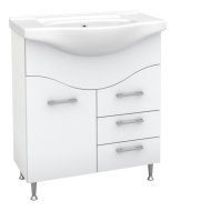 Norina75 álló fehér 76x84x49,5cm alsószekrény mosdóval