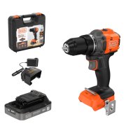 Black+Decker BLD782E1K-QW 18V akkus fúró-csavarozó 2,5 Ah akkumulátorral, gyorstöltővel és kofferrel
