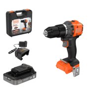 Black+Decker BLD783E1K-QW 18V akkus ütvefúró-csavarozó 2,5 Ah akkumulátorral, gyorstöltővel és kofferrel