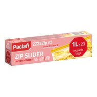 Zip záras univerzális zacskó 1l 6,5x25x4,5cm 20 db/cs műanyag