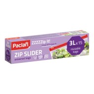 Zip záras univerzális zacskó 3l 6,5x25x4,2cm 15 db/cs műanyag