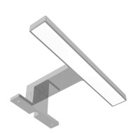 Avide 18cm 220lm IP44 szögletes LED tükörvilágító lámpa