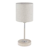 Globo Deleon E14 max.1X40W fényforrás nélküli 35cm asztali lámpa homokszínű