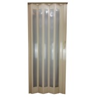 Ideal harmonikaajtó 83x200 cm ablakos nyír