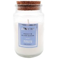 Peony &amp; Blush Suede Illatgyertya 120gr üvegben parafa fedővel