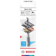 Bosch csigafúró HSS, HEX, 2,5x30x69mm, fémhez