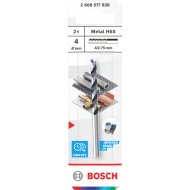 Bosch csigafúró 4x43x75mm HSS CYL befogószár, fémhez, 2 db