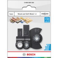 BOSCH Kezdőkészlet 3 részes, fához és puha fémhez