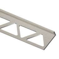 Profilplast szögletes alumínium csempeélvédő 10mm x 2,7m kőhatású homok színű