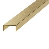 Nox rozsdamentes acél szálcsiszolt dekorcsík 20mm 2.7m arany színű