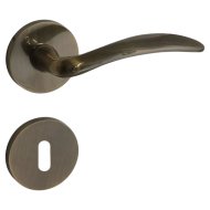 Olive antikolt alumínium nz rozettás ajtókilincs 50mm