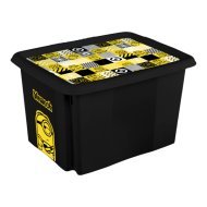 Karolina Minions tárolódoboz tetővel 45x35x27cm 30L fekete