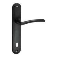Figo fekete nz ajtókilincs 90mm