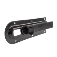 Tolózár és ütköző 100x46mm egyenes fekete